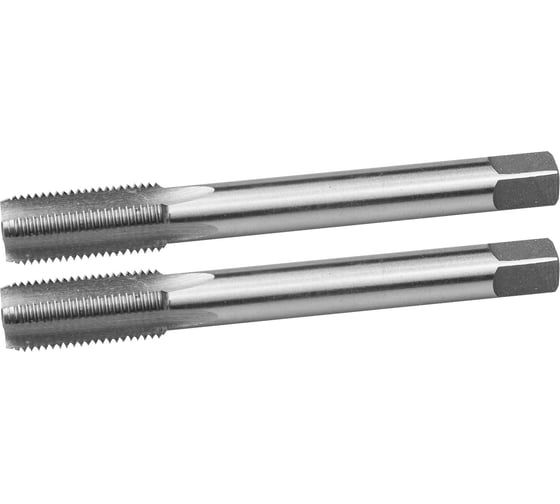 Изображение товара Метчики, машинно-ручные, комплектные для нарезания метрической резьбы с мелким шагом, М10 x 1,0, 2шт Зубр ПРОФЕССИОНАЛ 4-28007-10-1.0-H2_z01