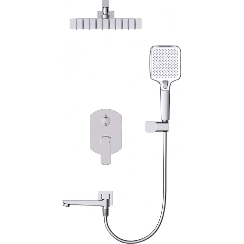 Изображение товара Душевая система встраиваемая Wonzon & Woghand FORZA, Хром WW-939031-CR