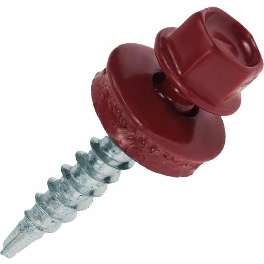 Изображение товара Саморез кровельный ЦММ 4,8х50 RAL 3005 (150 шт) ПРЕМИУМ 0Т-00017327