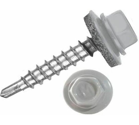 Изображение товара Саморез кровельный ЦММ 4,8х50 RAL 7004 (150 шт) ПРЕМИУМ 0Т-00032684