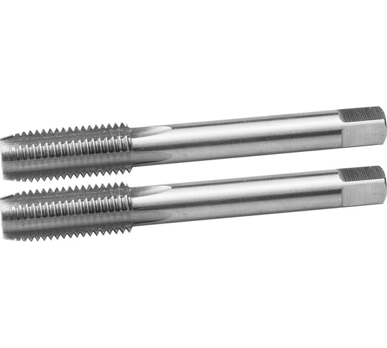 Изображение товара Метчики, машинно-ручные, комплектные для нарезания метрической резьбы в сквозных отверстиях, М12х1,75, 2шт Зубр ПРОФЕССИОНАЛ 4-28007-12-1.75-H2_z01