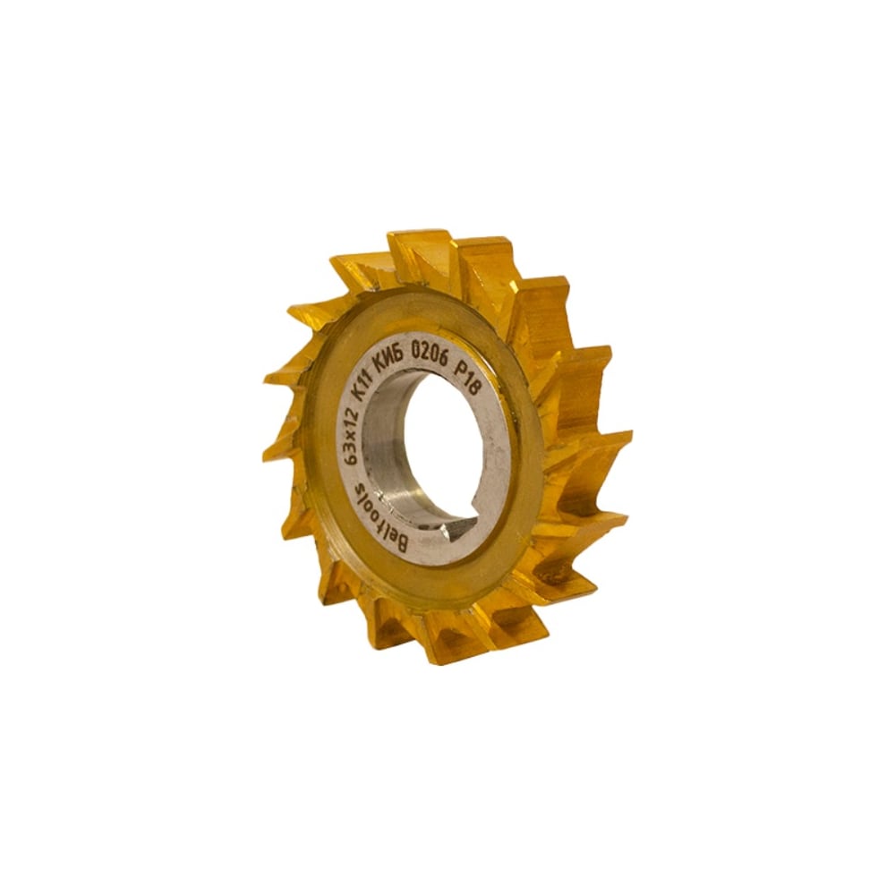 Изображение товара Фреза трехсторонняя Beltools 63х12х22 Z=16 тип 1 Р18 прямой зуб ГОСТ 28527-90 ri.179.692