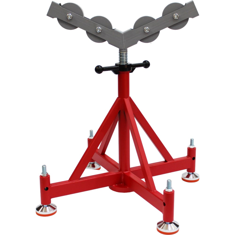 Изображение товара Опорная стойка TD-tools для труб с роликовой головкой 610-920мм TD1108HR Изображение товара Опорная стойка TD-tools для труб с роликовой головкой 610-920мм TD1108HR