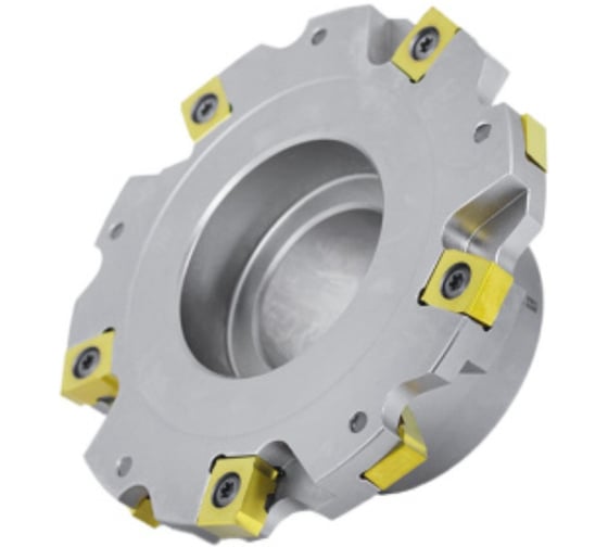 Изображение товара Фреза трехсторонняя Русский Инструмент 125х14х40 с механическим креплением 4гр пластин с тан. креплением ZNHX 07 Z=10 (2х5) с фланцем AS490-R125.14.05.B40 ri.181.343