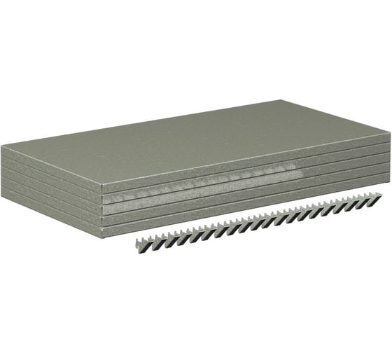 Изображение товара Упаковка полок для стеллажа FERRUM 05.355-9007 1000х500 мм,в упаковке 5 шт В0000000154725