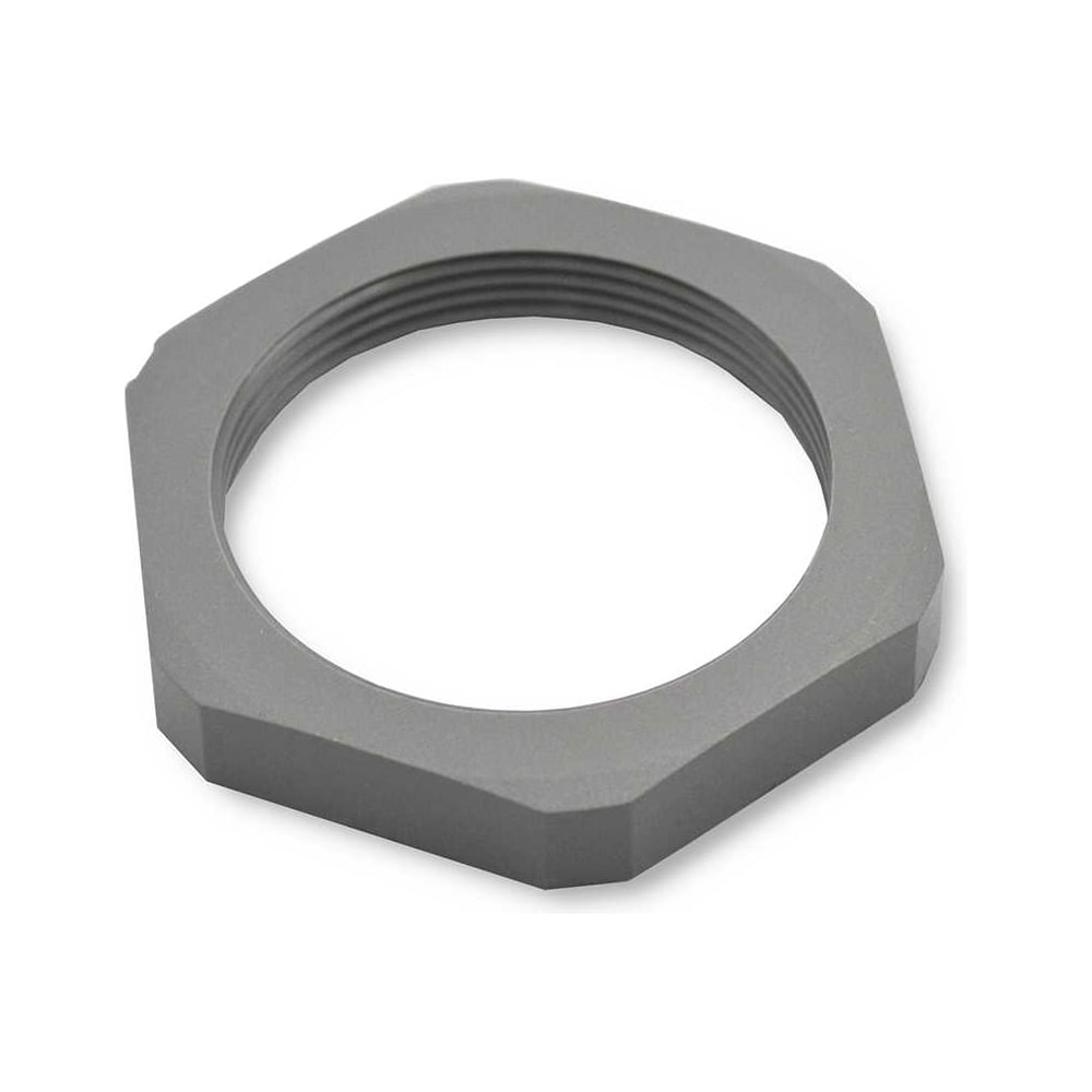Изображение товара Крепеж для гофрированных труб Weyer GMK-P42DG-k10 контргайка, цвет темно-серый, внутр. PG42, комплект-10 шт. WE4604300-10