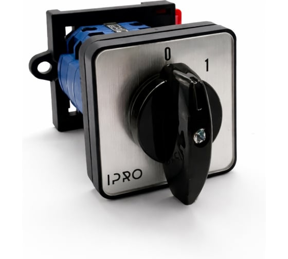 Изображение товара Кулачковый переключатель IPRO 4 полюса, 0-1-2-3 на DIN рейку, 20А 19169