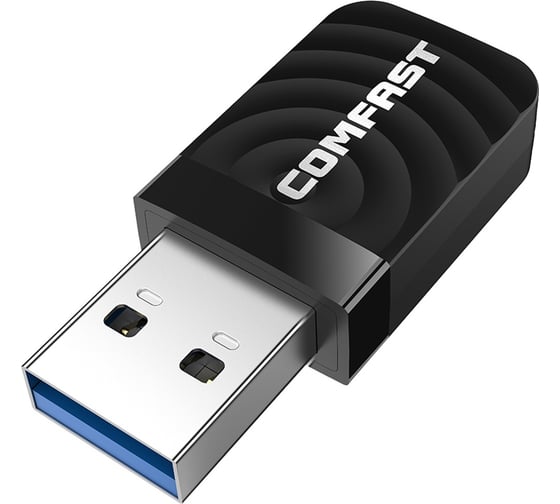 Изображение товара WiFi адаптер COMFAST двухдиапазонный 1300 Мбит/с, CF-812AC, 200-109