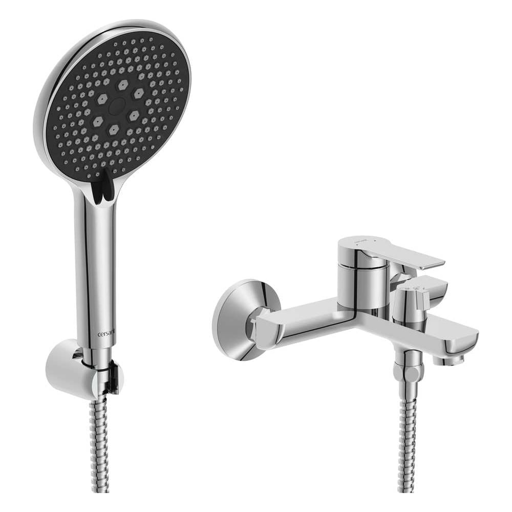 Изображение товара Cersanit VIBE 68929 - однорычажный настенный смеситель для ванны, хром