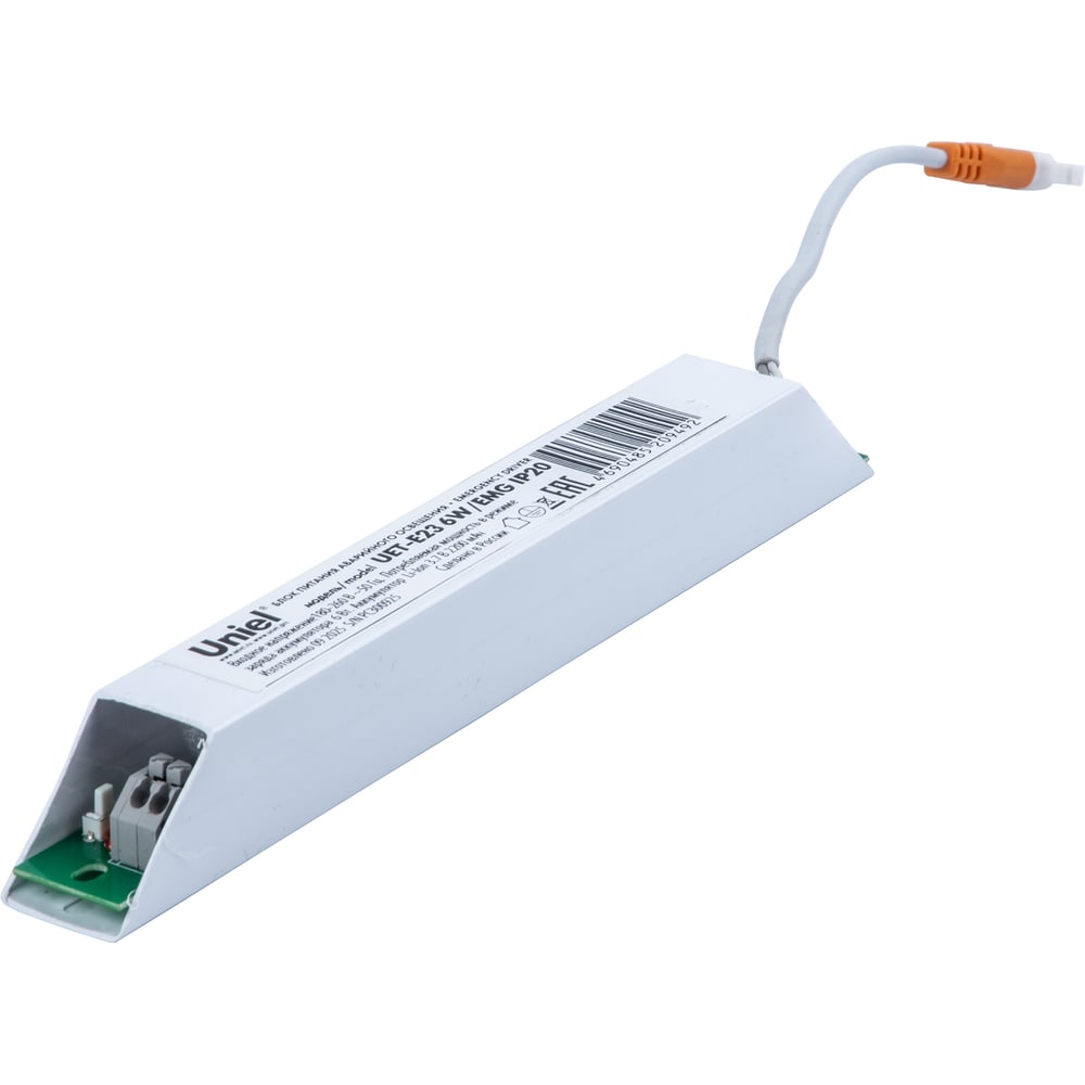 Изображение товара Блок аварийного питания для светодиодных панелей Uniel PREMIUM+ UET-E23 6W/EMG IP20 UL-00013470