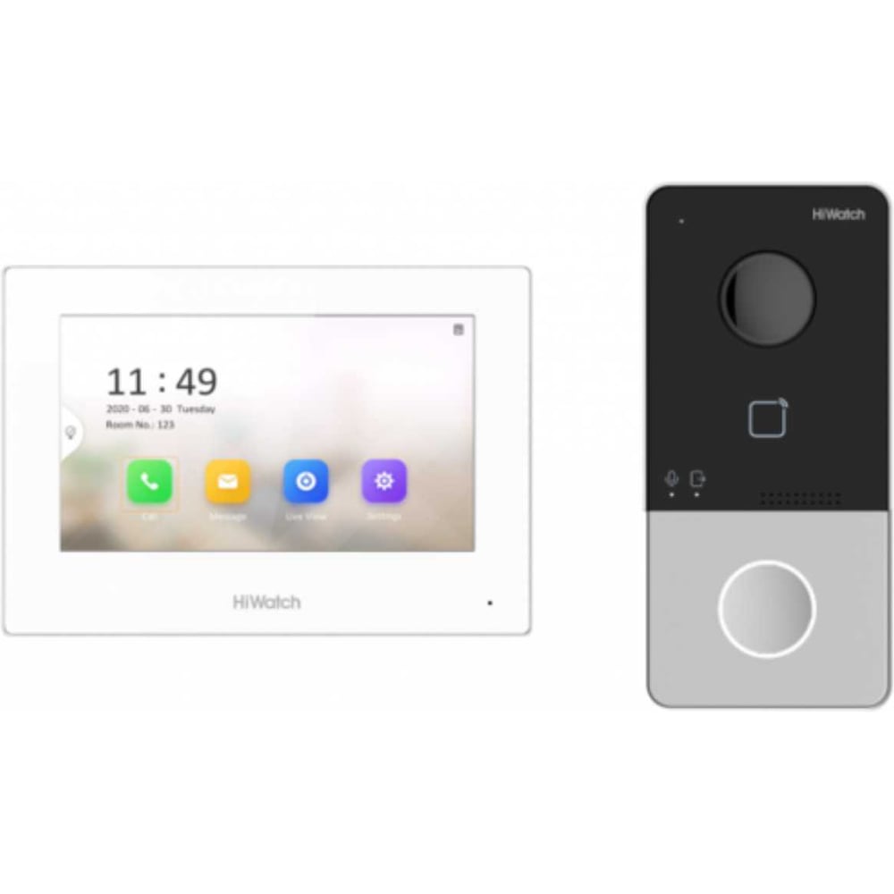 Изображение товара Комплект видеодомофона HIWATCH DS-D100HKWF