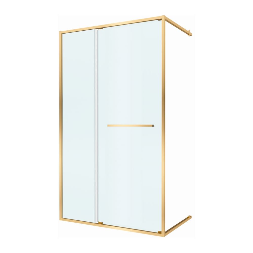 Изображение товара Душевая дверь Cezares LUX-B-FS-11-120-C-BORO с раздвижными стеклами и золотым профилем Изображение товара Душевая дверь Cezares LUX-B-FS-11-120-C-BORO с раздвижными стеклами и золотым профилем
