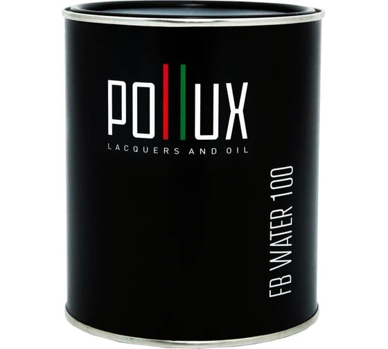 Изображение товара Пропитка для дерева водоотталкивающая акриловая матовая Pollux FB Water 100 3 в 1, антисептик / лазурь / грунтовка для древесины, быстросохнущая, без запаха, цвет папоротниково-зелёный (RAL6025) 1L FB100C-6025-1L