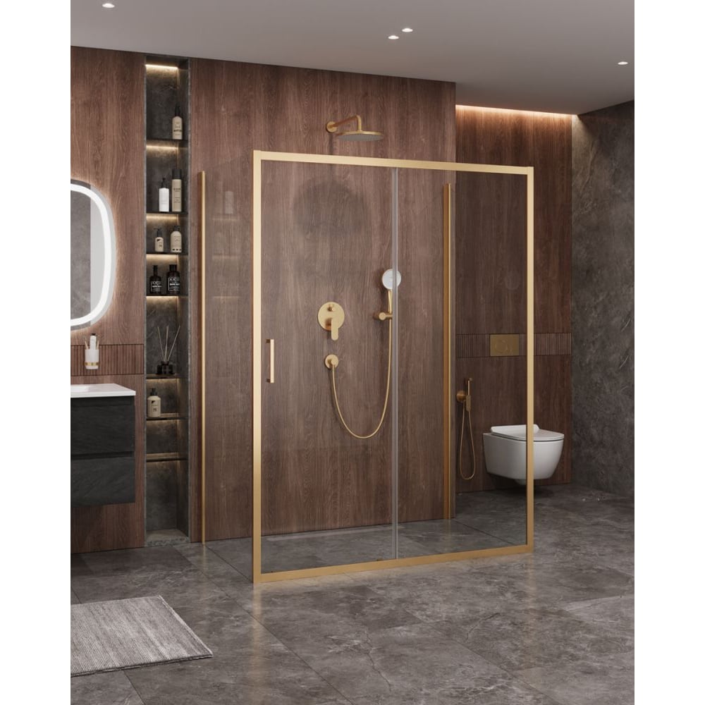 Изображение товара Душевой уголок Cezares MOLVENO-AH-12-150/90-C-BORO-IV с раздвижными стеклами