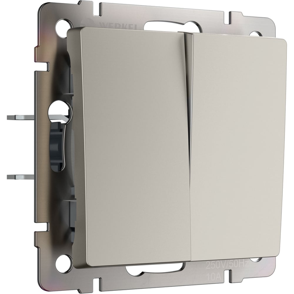 Изображение товара Перекрестный выключатель двухклавишный Werkel W1223004 дымчатый a069460