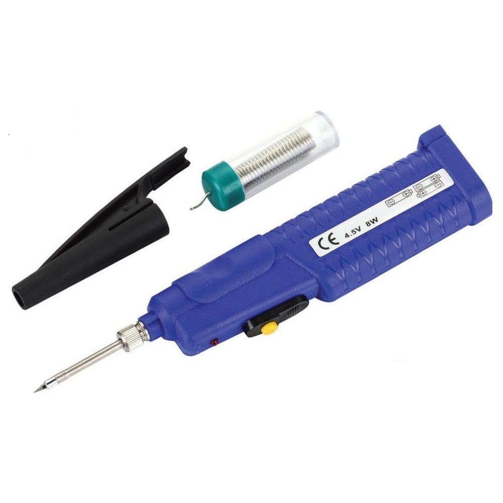 Изображение товара Паяльник на батарейках Zhongdi ZD-20D 8W 4,5В 3шт АА-60мин работы,15 сек разогрев 88-2091 00-00016520