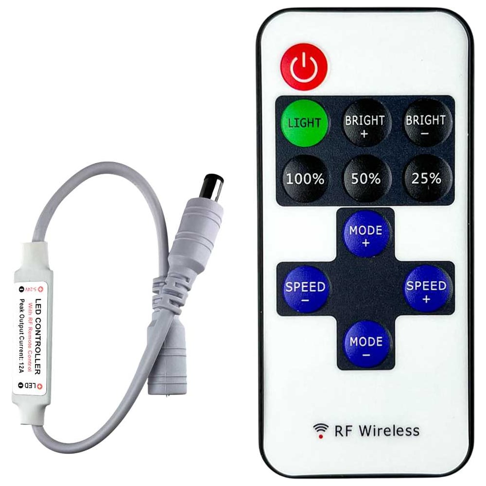 Изображение товара Контроллер Alvar AL-MCS ДУ RF для светодиодной ленты 12/24В Изображение товара Контроллер Alvar AL-MCS ДУ RF для светодиодной ленты 12/24В