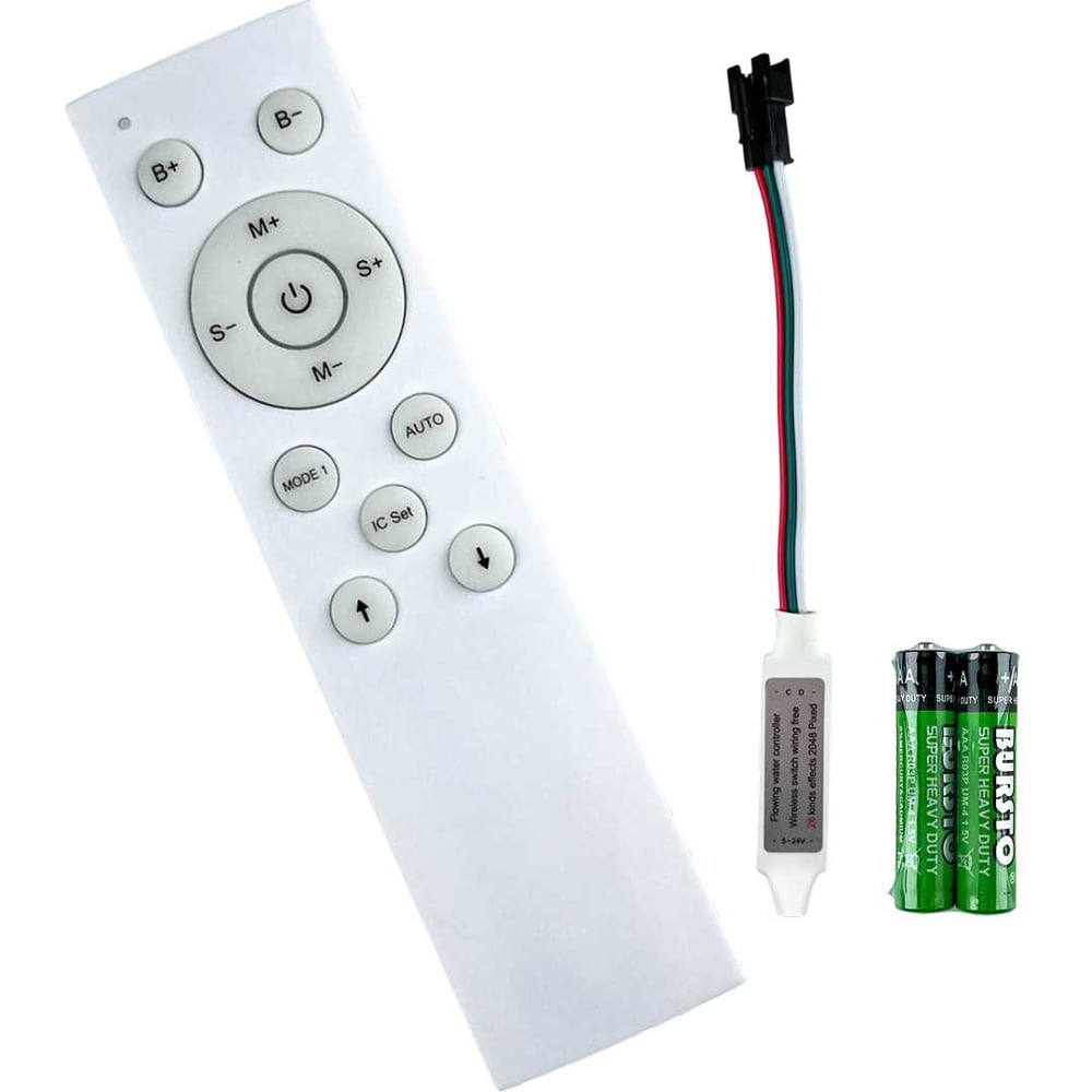 Изображение товара Контроллер Alvar Алвар ДУ RF для адресных (IC) лент 12/24В AL-MC-IC Изображение товара Контроллер Alvar Алвар ДУ RF для адресных (IC) лент 12/24В AL-MC-IC