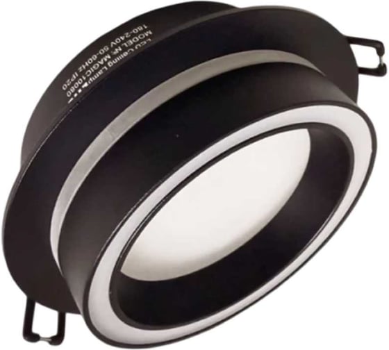 Изображение товара Светильник Alvar Алвар Встраиваемый круглый одинарный для натяжных потолков, цоколь GX53, черный AL-RSF53B