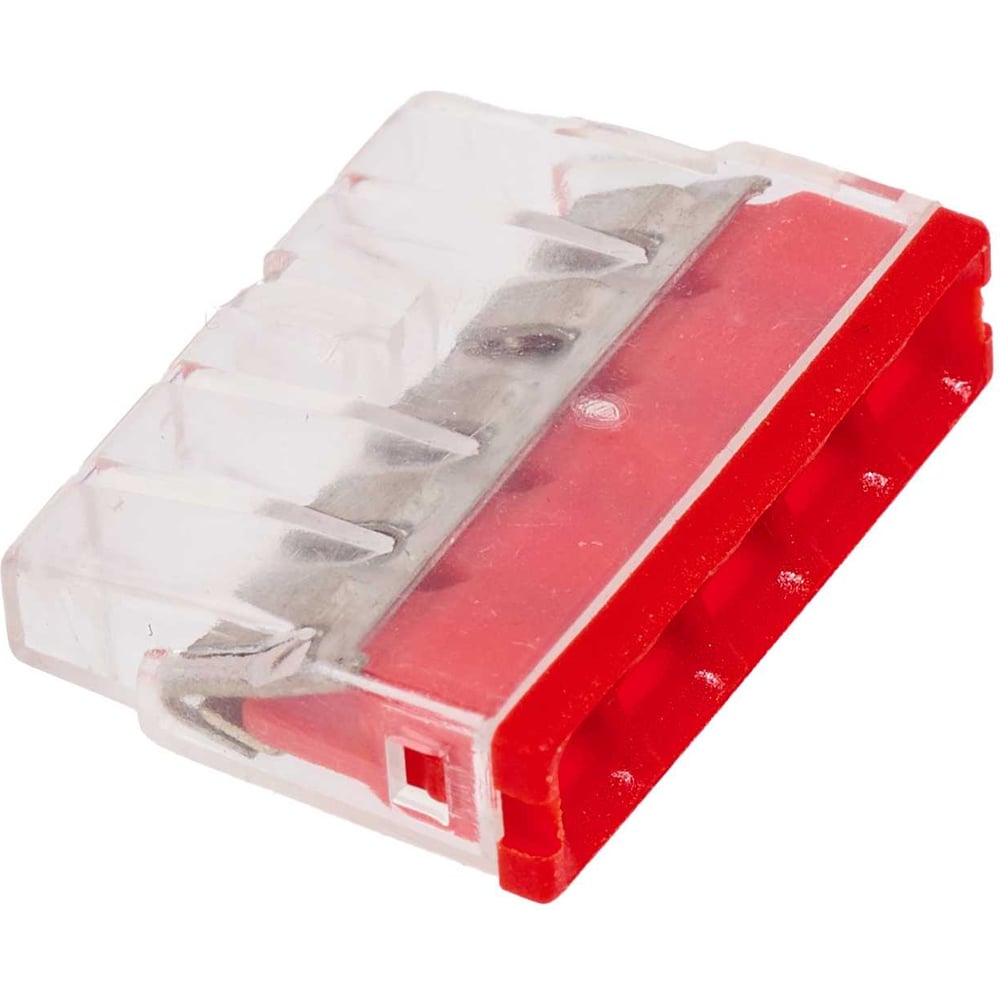 Изображение товара Клемма WOLTA WT B-CBS/415R 40 шт - прозрачный/красный поликарбонат