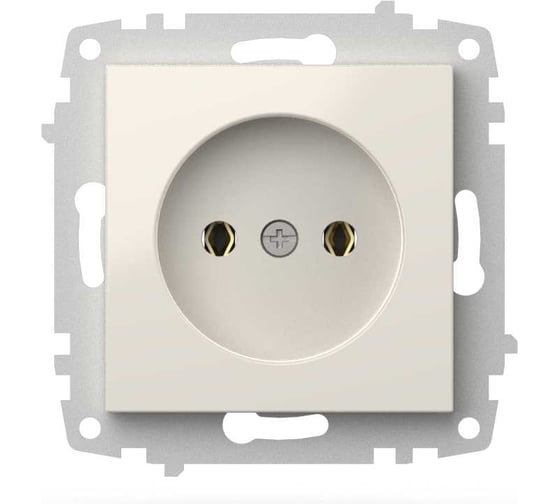 Изображение товара Розетка без заземления ELBI Zena Vega Белый M+K 12 шт 609-010200-215