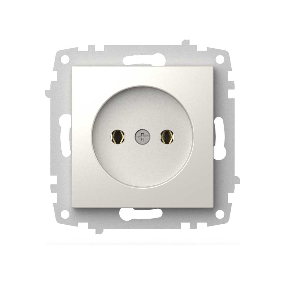 Изображение товара Розетка ELBI Zena Vega 1 пост, слоновая кость, IP20, 250 В