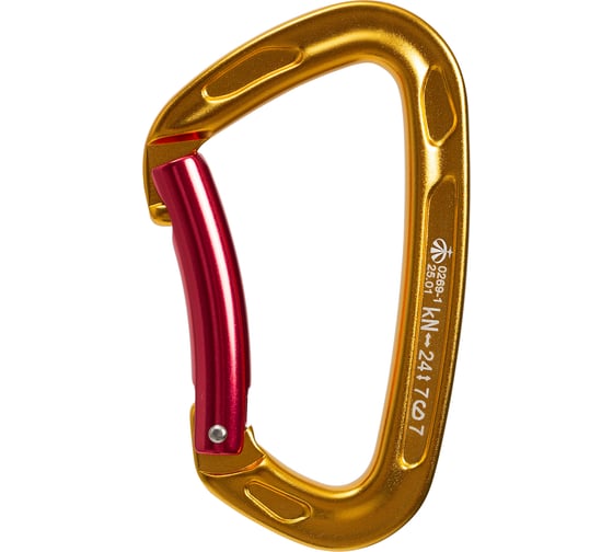 Изображение товара Карабин скалолазный с гнутой защелкой Keylock Vertical ver 0269-1.gold