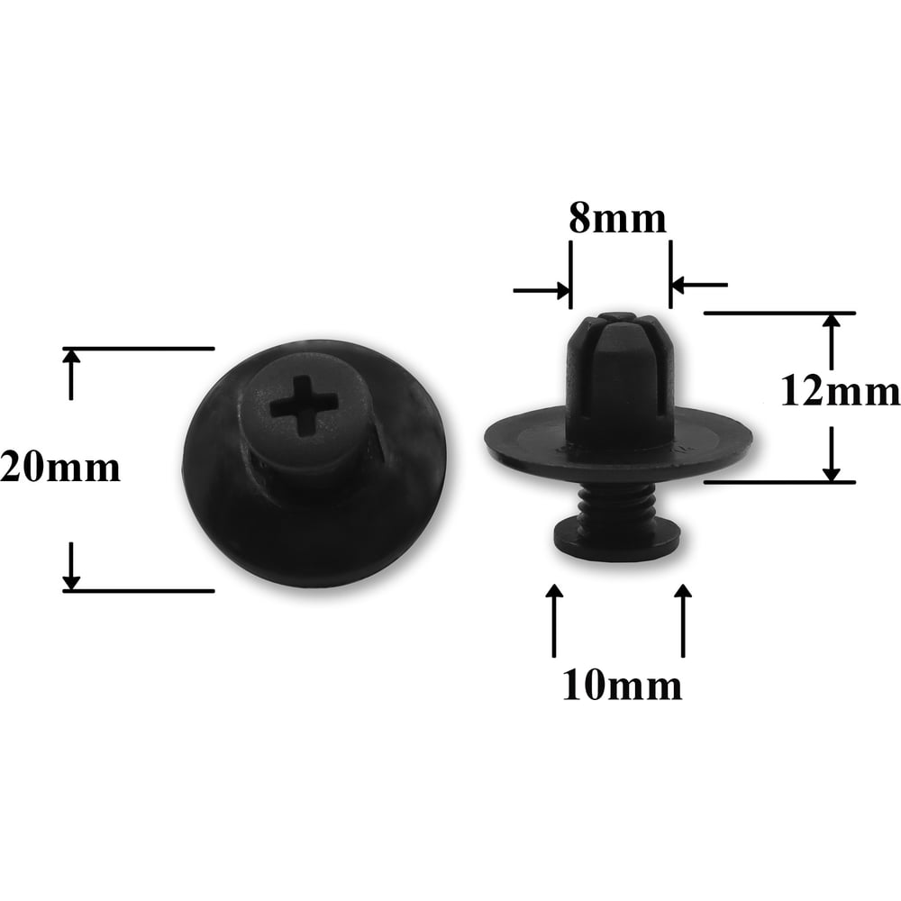 Крепеж Acura/Honda/Infiniti/Lexus/Mazda/Nissan 10 шт 6387695596, 90675SB3003 КрепАвто 0139