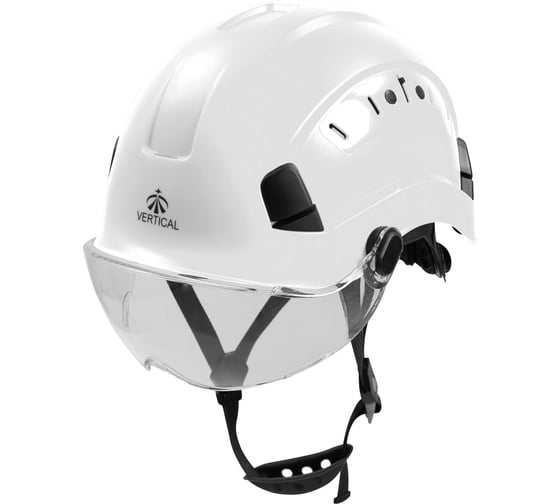 Изображение товара Комплект: каска защитная и светлый визор белый Vertical Zenon ver 1412-2.W