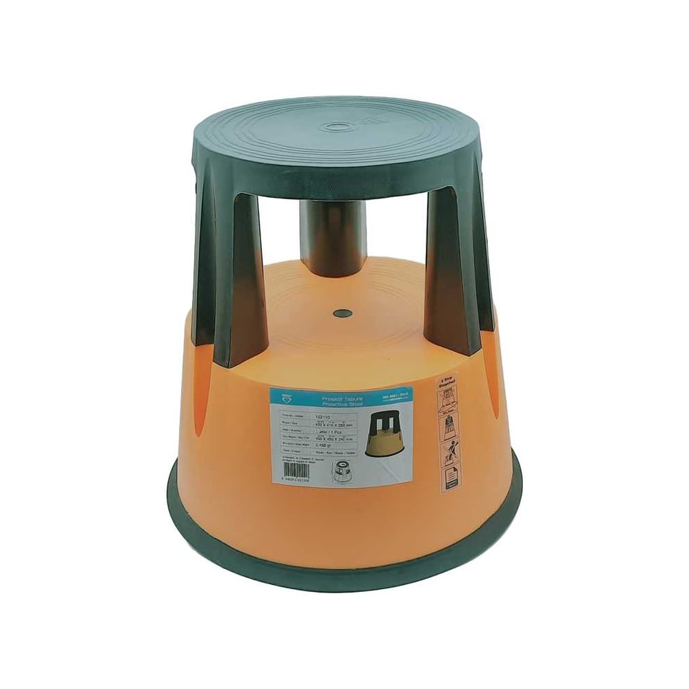 Изображение товара Табурет-стремянка на колесах DEKOR HASSAN 420×415×283 мм 2110