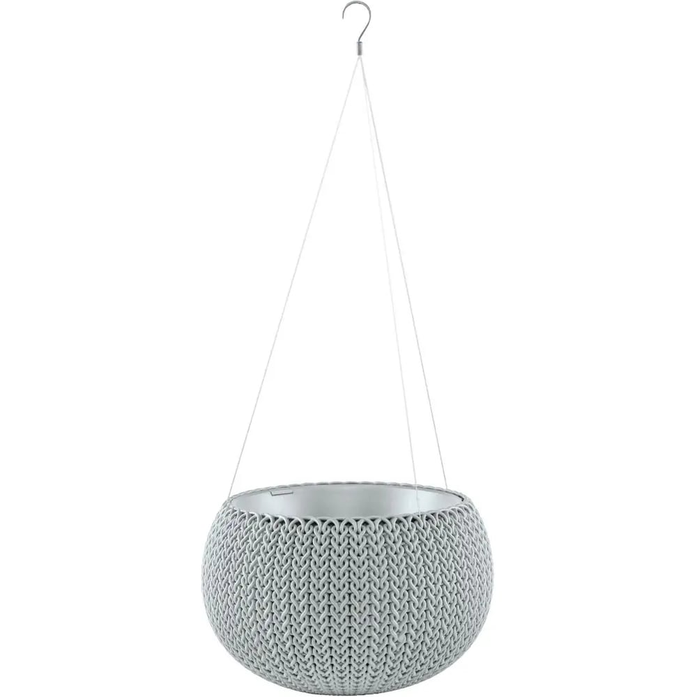 Изображение товара [Кашпо] KETER Cozies S 229537 Подвесное круглоe 3.2 л серебристое