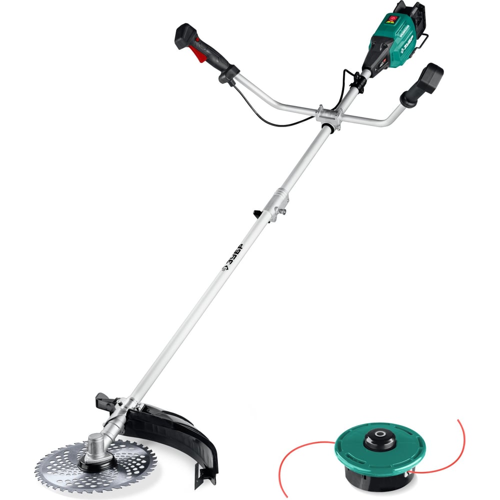 Изображение товара Триммер-коса аккумуляторный бесщеточный ЗУБР 40 В (2×20 В), 430 мм, без АКБ, система LMS ТАБ-4043