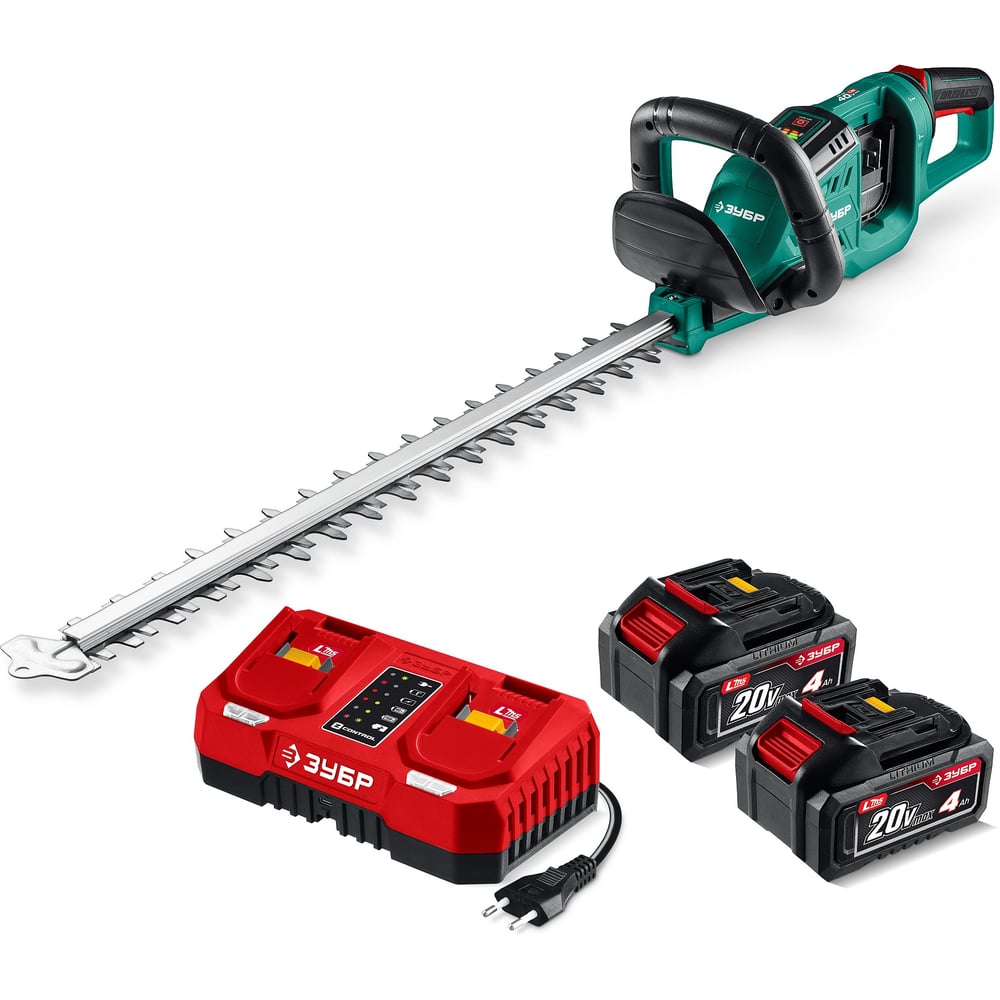 Изображение товара Кусторез аккумуляторный бесщеточный 40 В (2x20В), 610 мм, 2 АКБ LMS (4 Ач) ЗУБР КРА-4061-42