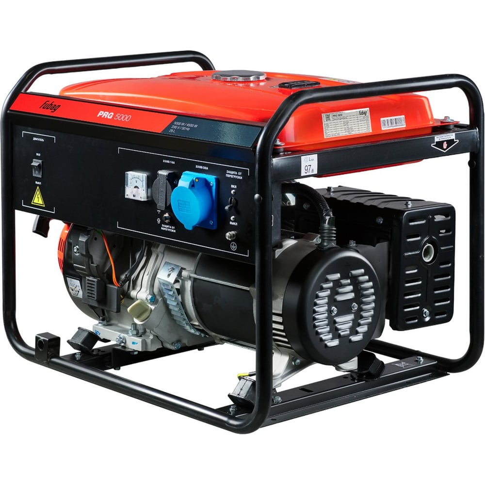 Изображение товара Электростанция FUBAG PRG 5000 - 4, 5 кВт, 230В/16А, CEE 32А, дисплей Изображение товара Электростанция FUBAG PRG 5000 - 4, 5 кВт, 230В/16А, CEE 32А, дисплей