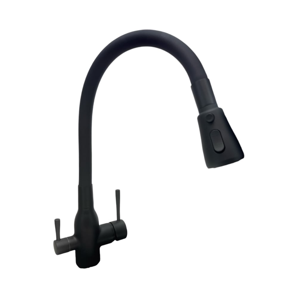 Изображение товара Смеситель ALOUTE для кухни A61513H-2 с силиконовым изливом и фильтром