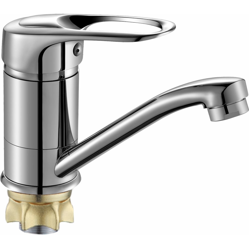 Изображение товара Смеситель для умывальника ALOUTE со средним изливом, хром, крепление на большой гайке A3103D Изображение товара Смеситель для умывальника ALOUTE со средним изливом, хром, крепление на большой гайке A3103D