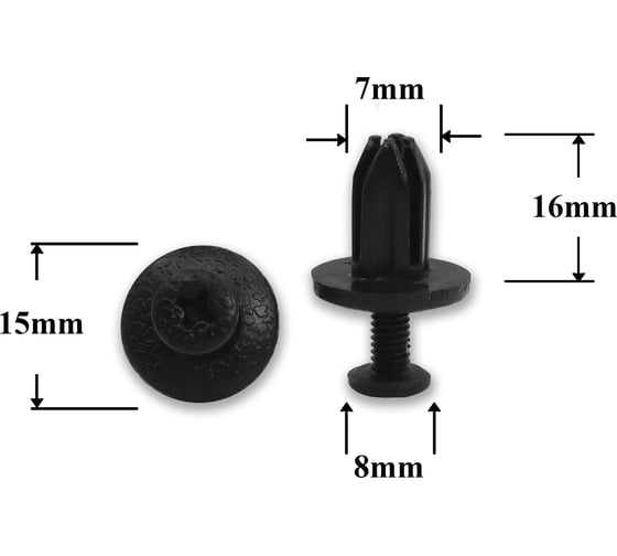 Изображение товара Автокрепеж для Acura/Honda 10 шт 91550SH3003, 91550-SH3-003YU, 91550-SH3-003ZG КрепАвто 0147