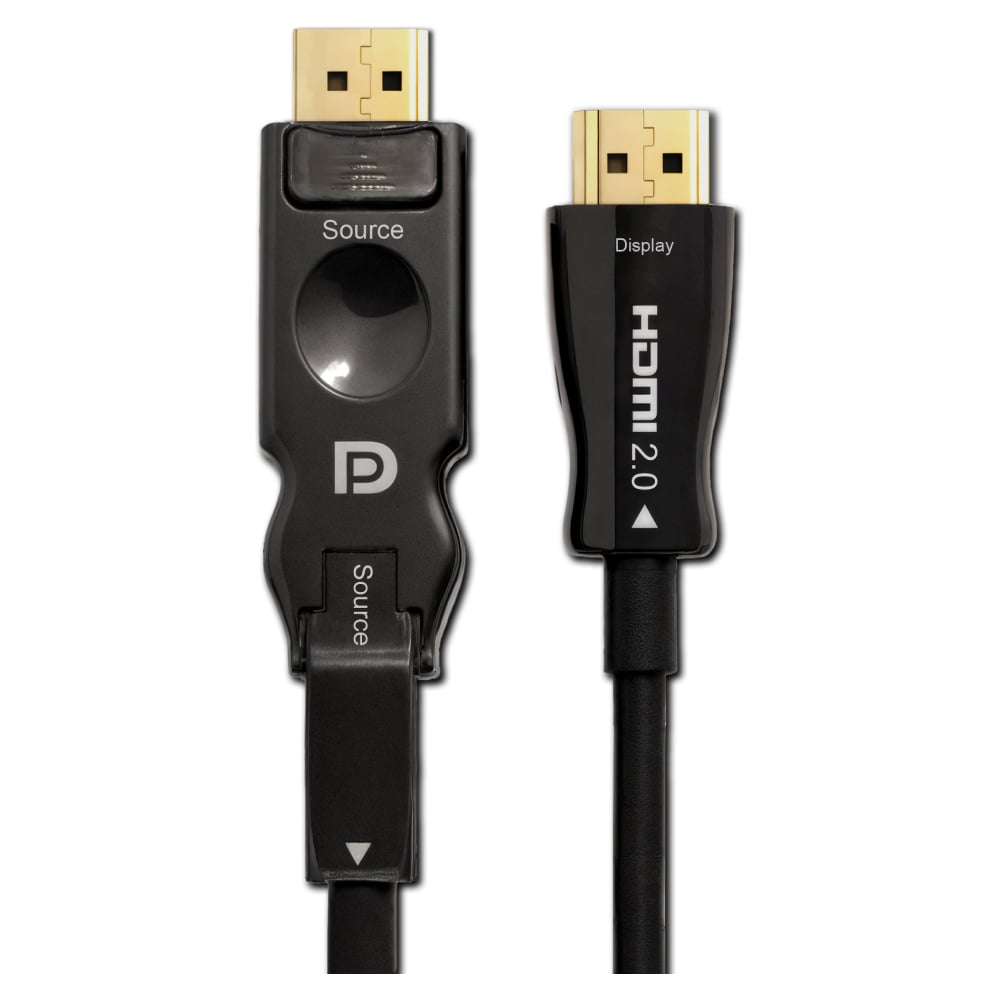 Изображение товара Активный оптический кабель Filum DisplayPort 1.2-HDMI 2.0, 17,28 Gbps, 4K (3840х2160px) 60Hz, HDCP 2.2, HDR10, VRR, 40 м FL-AOC-DP1.2-HDMI2.0-40M