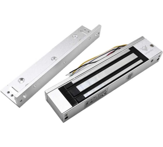 Изображение товара Замок электромагнитный Титанум TM-EMLF-180LS в комплекте прямая планка и L-образное крепление ЭТ000002332