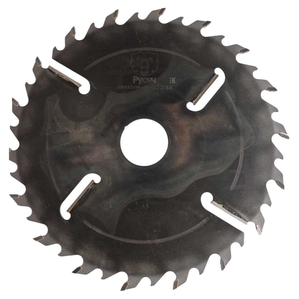 Изображение товара Пила дисковая Русич для распила дерева 300 x 3.5/2.2 x (18+18)+4T x 50 мм 00-00000579