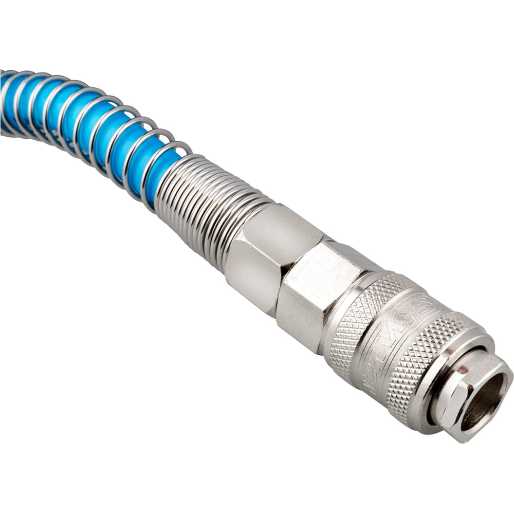 Изображение товара Шланг спиральный SKYWAY с быстр. фитингами 6.5х10мм, PA-1065-15M, 15м S13001128