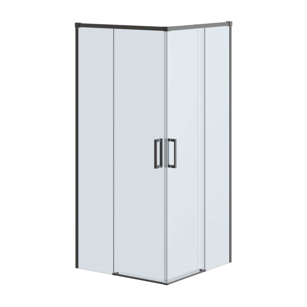 Изображение товара Душевой уголок Cezares PLANE-A-2-90-C-GM с прозрачным стеклом и раздвижными дверьми