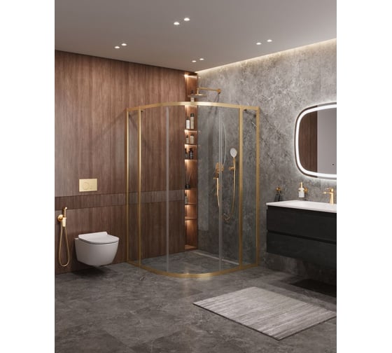 Изображение товара Душевой уголок Cezares MOLVENO-R-11-90+30-C-BORO-IV