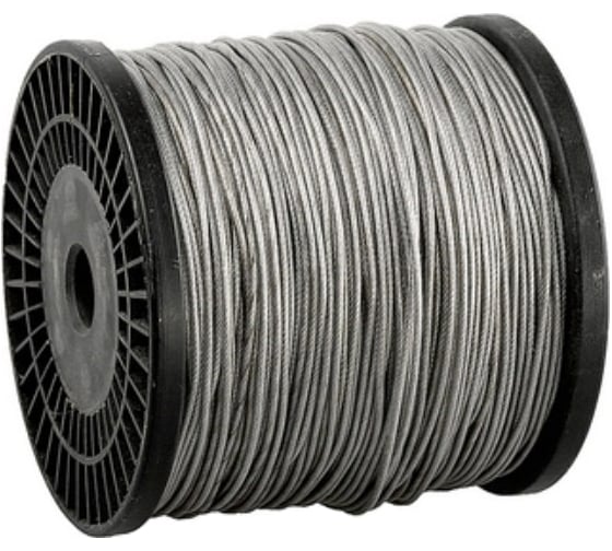 Изображение товара Трос стальной DIN 3055 Зубр 4-304120-01-02