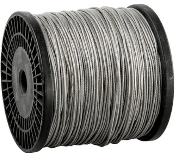 Изображение товара Трос стальной DIN 3055 (4 мм; 200 м) Зубр 4-304120-03-04