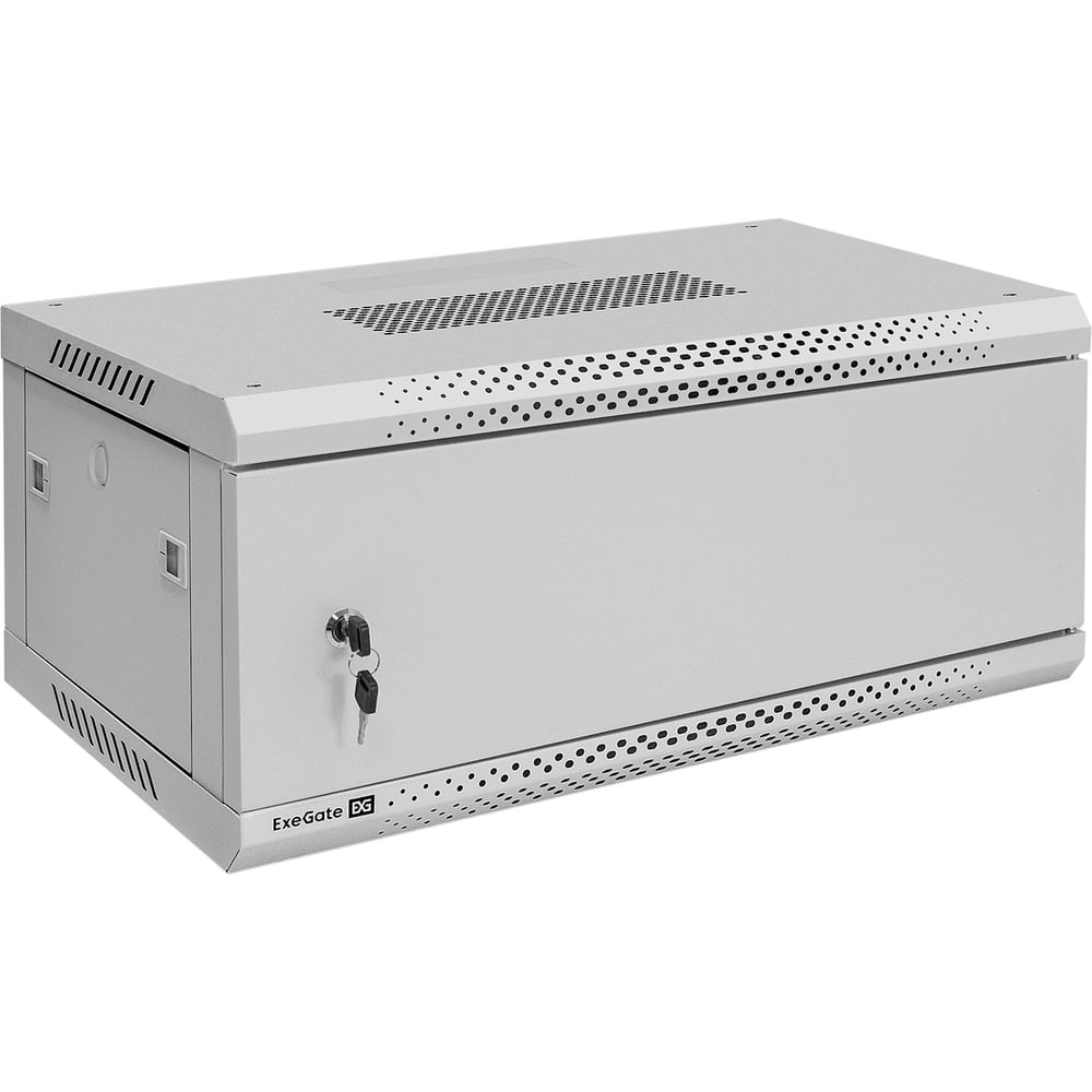 Изображение товара Шкаф телекоммуникационный ExeGate EC-WM-4U.450.M.GREY 4U настенный, сталь, IP23