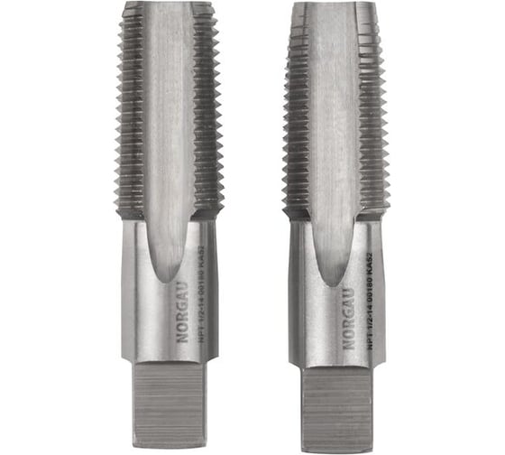 Изображение товара Набор метчиков NORGAU (2 шт) HSS NPT 1/2-14 DIN 2184-2 013023260
