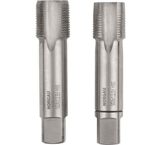 Изображение товара Комплект метчиков NORGAU 2шт, M24x1,5/6H HSS 013011530