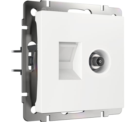 Изображение товара Розетка ТВ+Ethernet RJ-45 WERKEL W1181301 6 cat. белый a056109