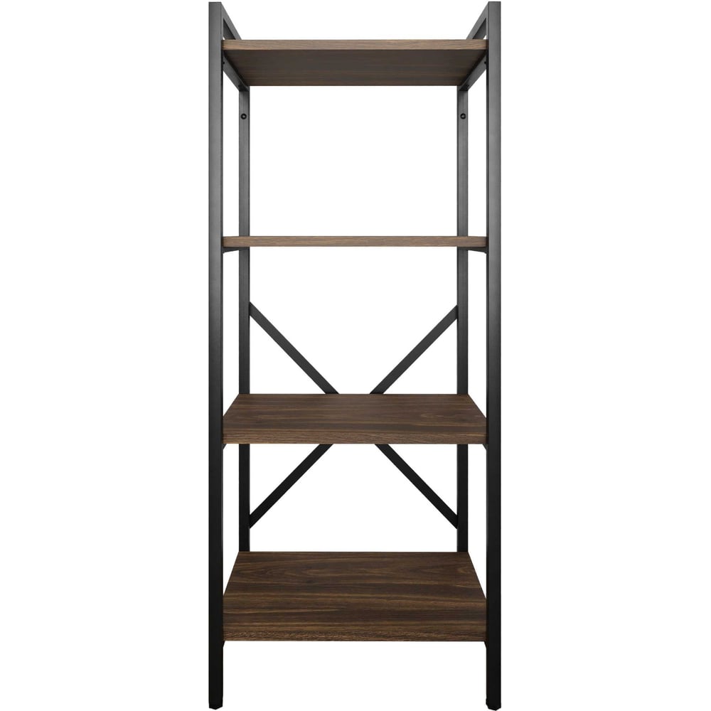 Изображение товара Стеллаж GUTTA GS11146344B2 ЛДСП/Сталь 1110x460x340 мм, коричневый/черный